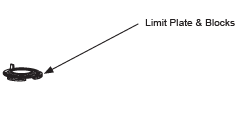 MX001745 Limit Plate and Blocks Assembly