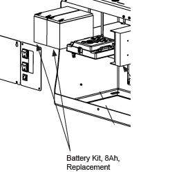 MX002008 Battery Kit, 8Ah, Replacement