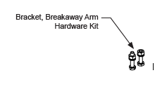 MX3104 Breakaway Bracket Hardware Kit, HyProtect™