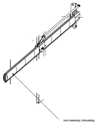 MX3114-01 Arm Assembly, Articulating,  8 ft Vehicle Clearance