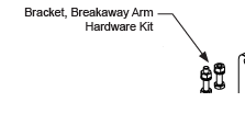 MX3827 Breakaway Bracket w/Stop Switch, HyProtect™, Kit