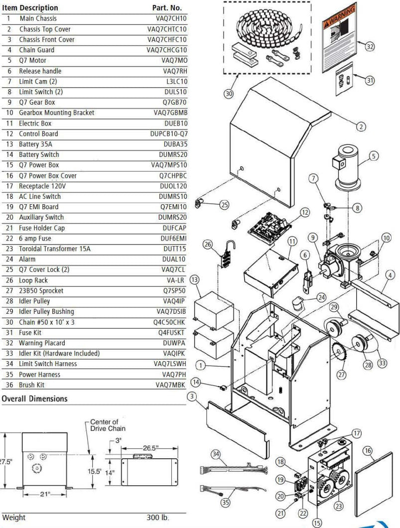 Viking Q-7 Power Box Cover - Q7CHPBC