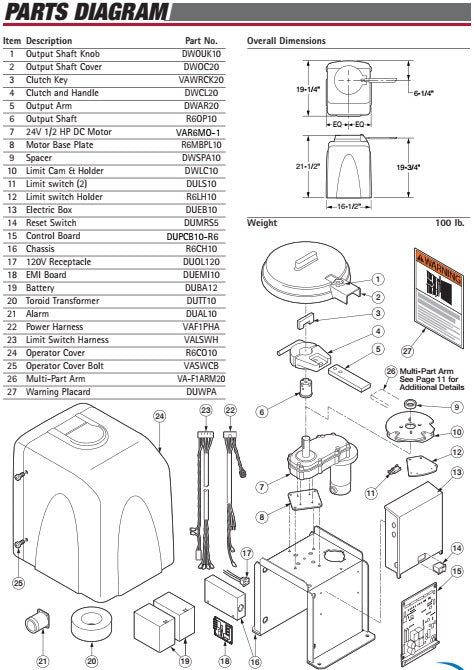 Viking R-6 Output Arm - DWAR20