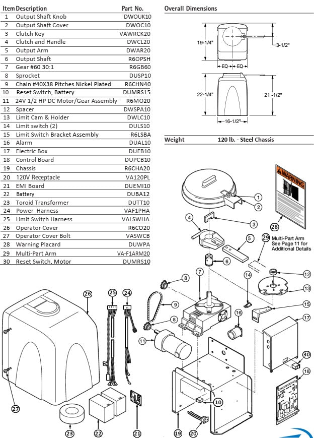 Viking R-6 Electric Box - DUEB10