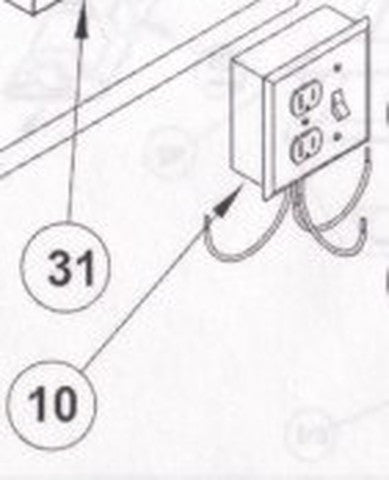 2510-251-B Power On/Off Disconnect Assembly, 115V [#10]