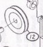 2200-647 Motor Pulley, 4" [#12]