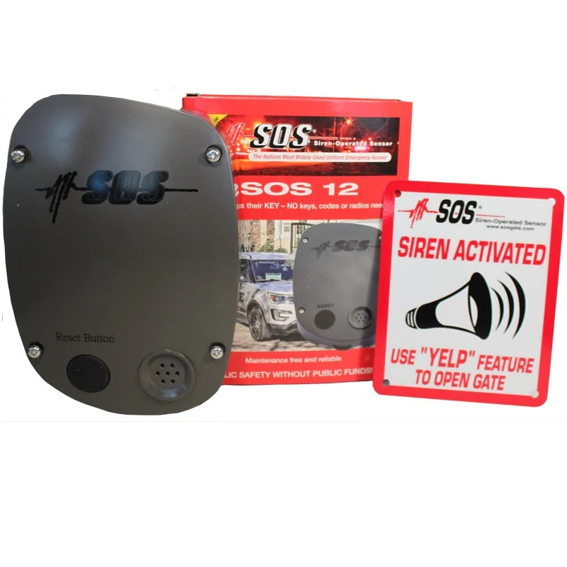 SOS SOS 12 SIREN OPERATED SENSOR, W/RESET  COMES WITH TEST DISC.
