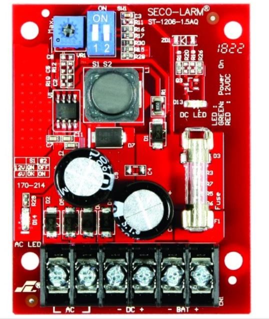 Seco-Larm ST-1206-1.5AQ Power Supply Charger