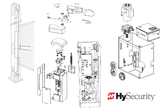 HySecurity MX001638 Motor, Electric, 60Hz, 2 hp, 3Ø, 3450 RPM, 208-230/460VAC
