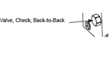 MX000233 Valve, Check, Back-to-Back