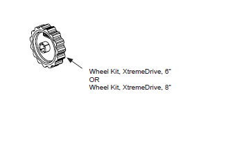 HySecurity MX002598 8 inch XtremeDrive Wheel Kit