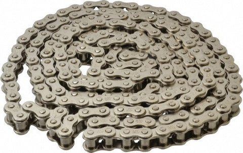 Nickel Plated #40 Roller Chain 100' Spool